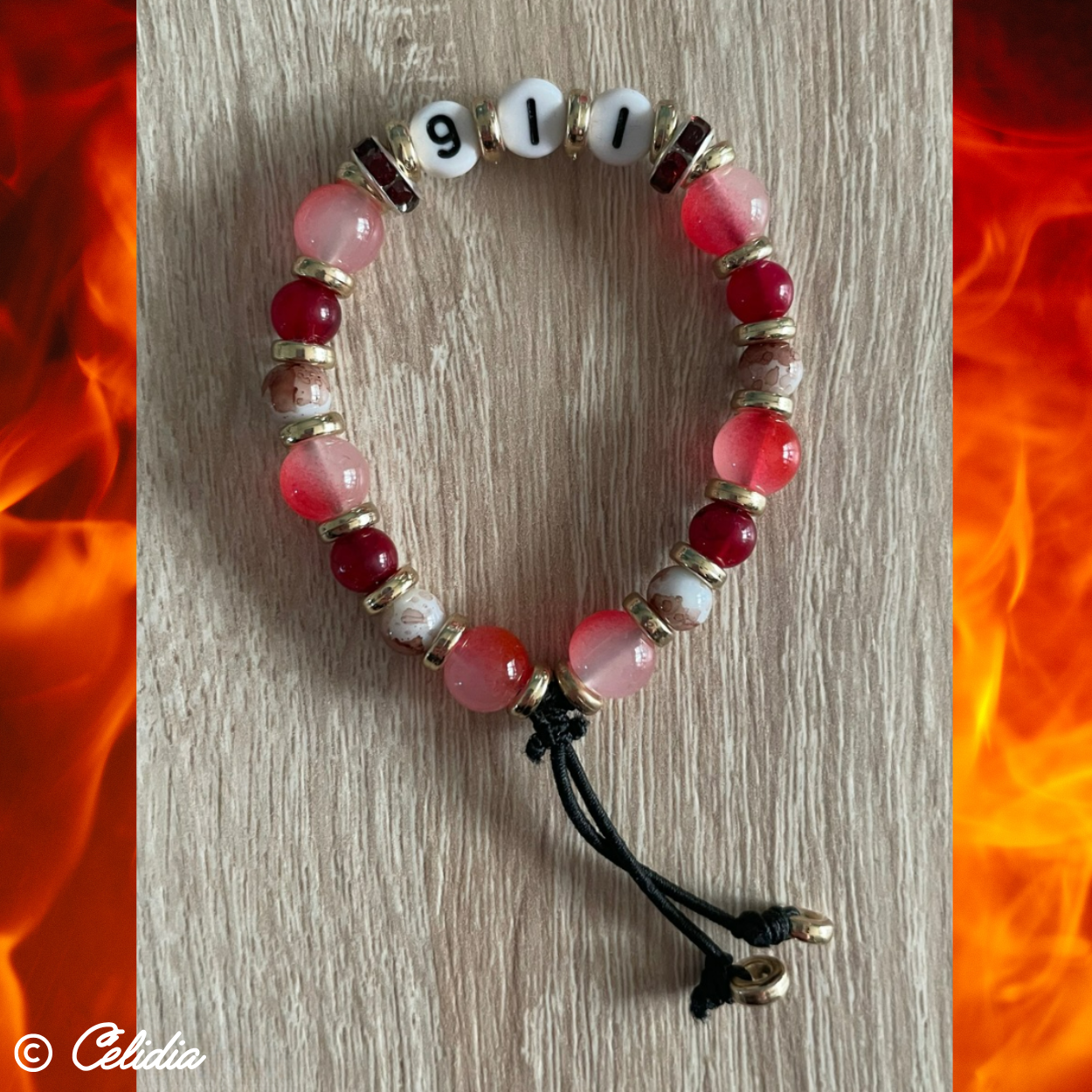 Bracelet 911 Perles de verres