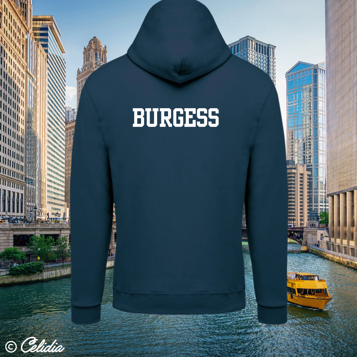 Sweat Chicago Police (nom à l'avant et à l'arrière) -Disponible en deux coloris-