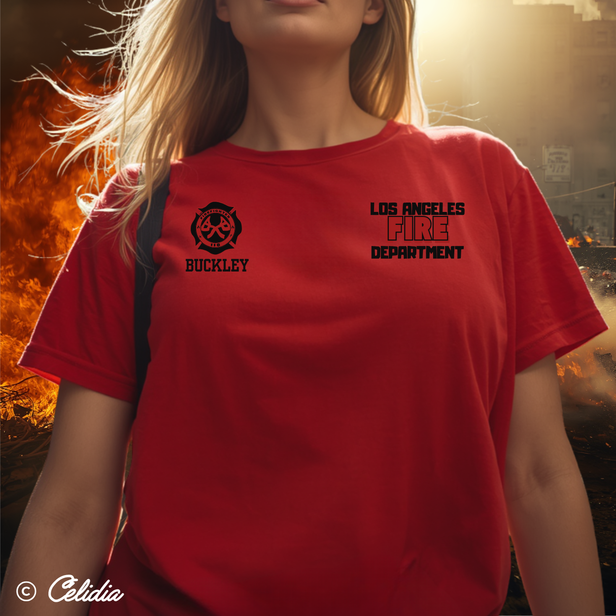 Tee Shirt 911 (personnalisé à l'avant) -Disponible en deux coloris-