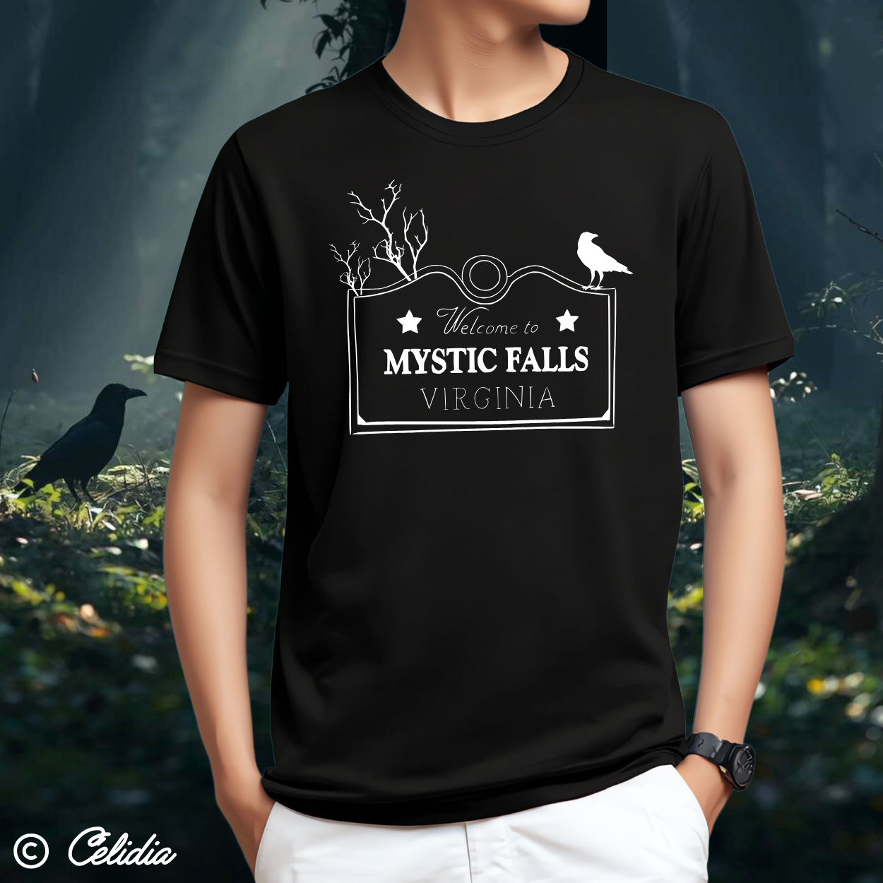Tee Shirt Mystic Falls