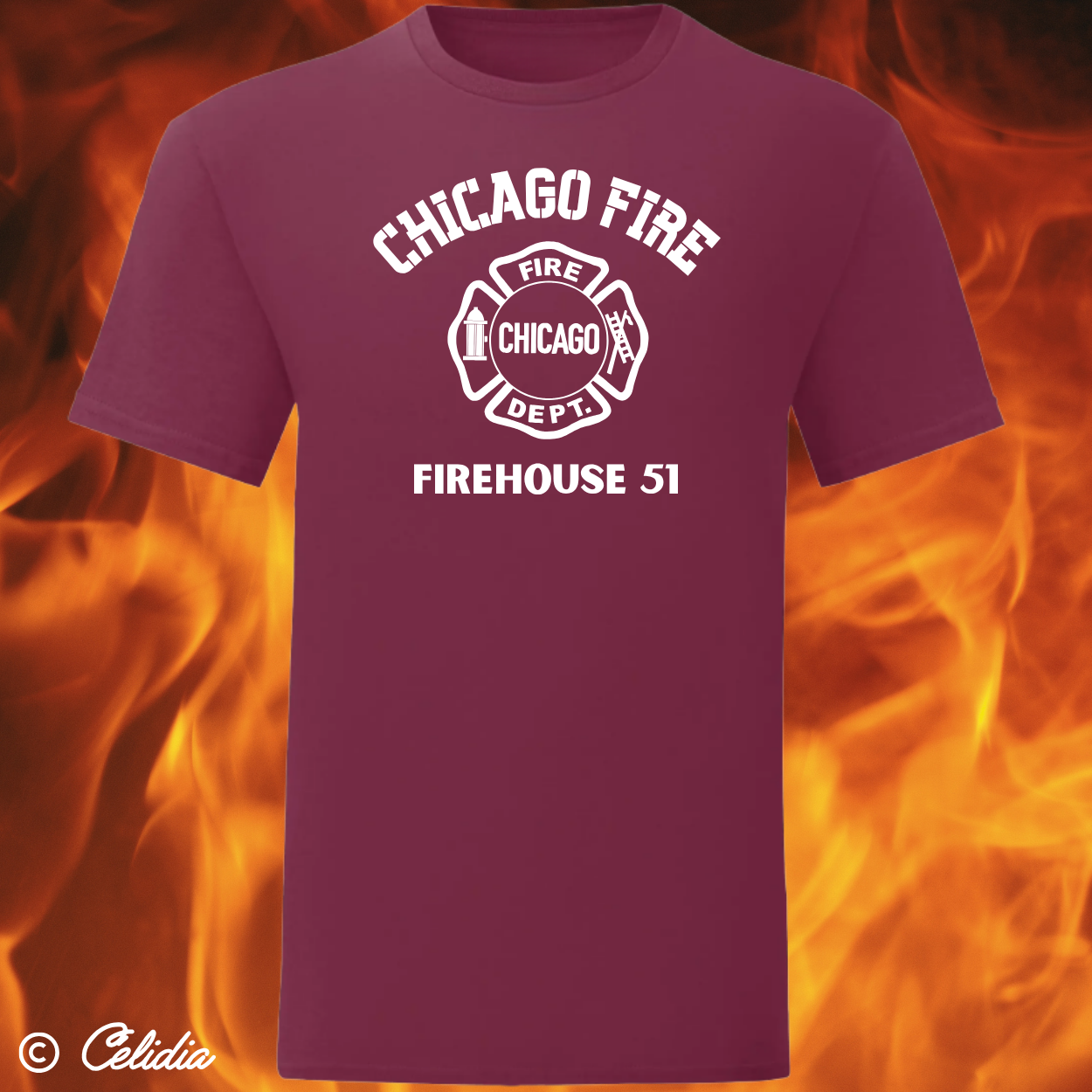 Tee Shirt Chicago Fire