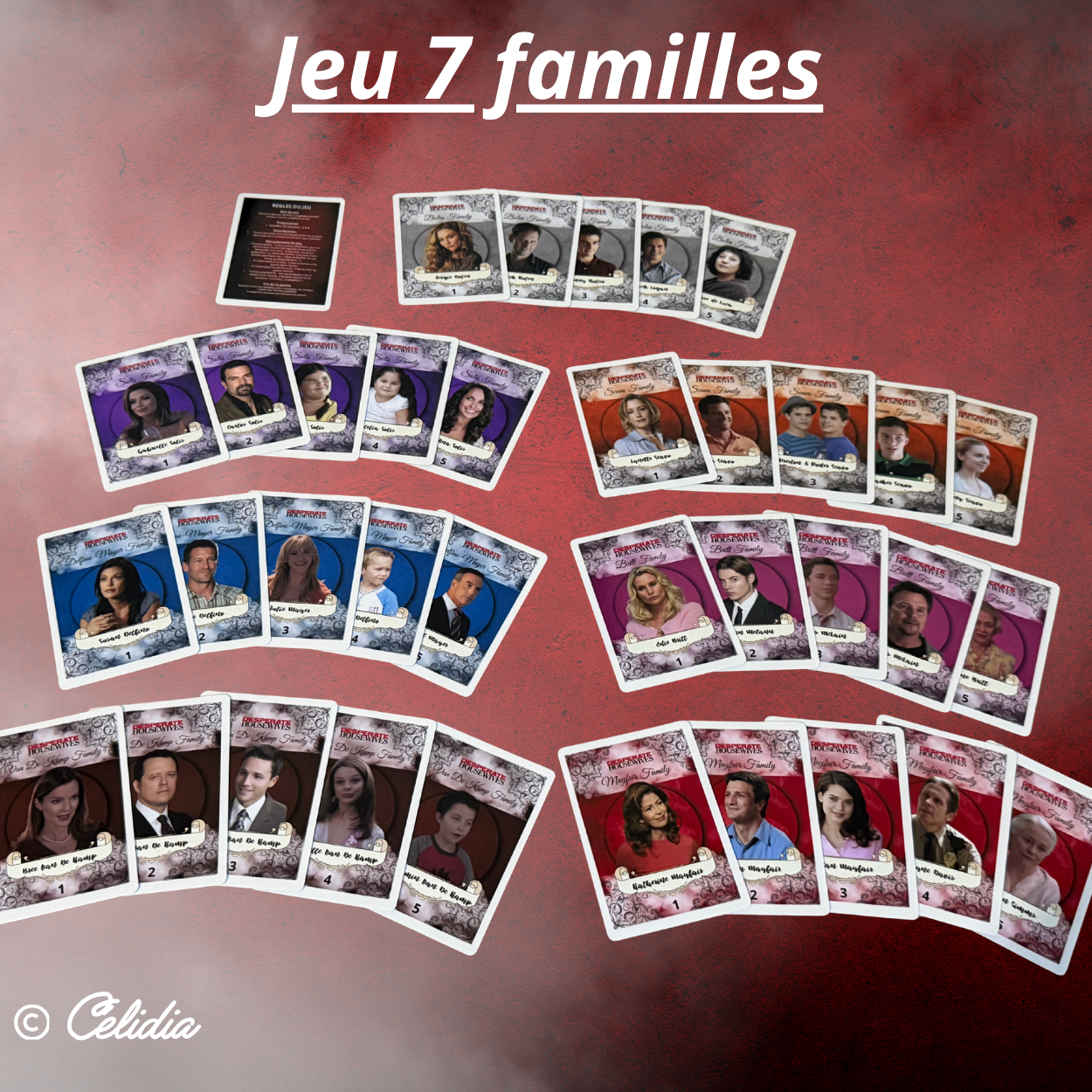 Jeu de 7 familles Desperate Housewives